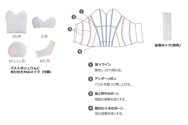 ブライダルインナー　クラウディア　TheD エクセル3DビスチェMG ペチコート